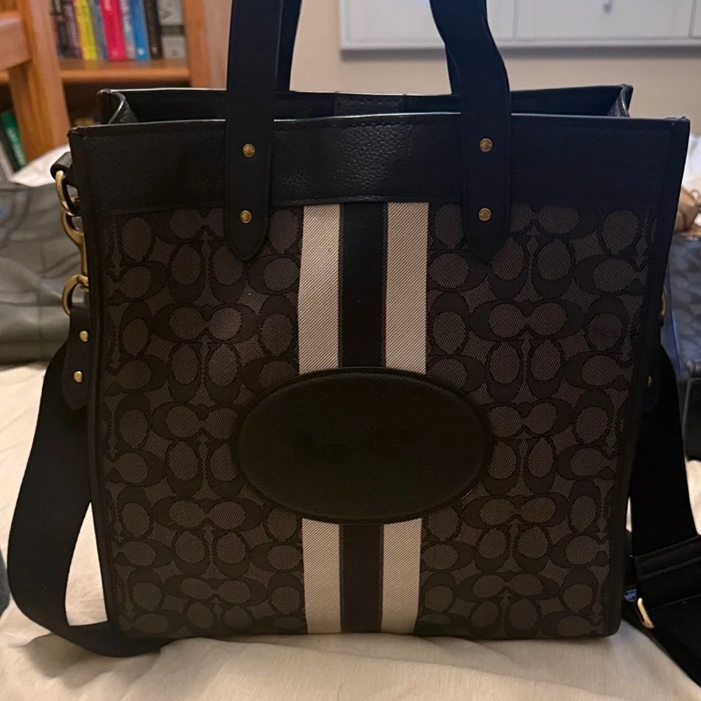 Stylish Black and Gray Tote Bag